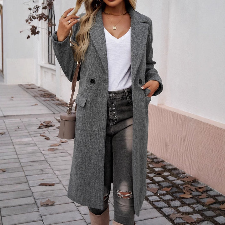 Damen Eleganter und modischer Langmantel
