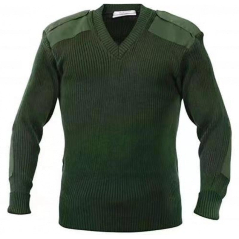 Herren strukturiertes Strickoberteil mit Schulterdetails Echoarchiv