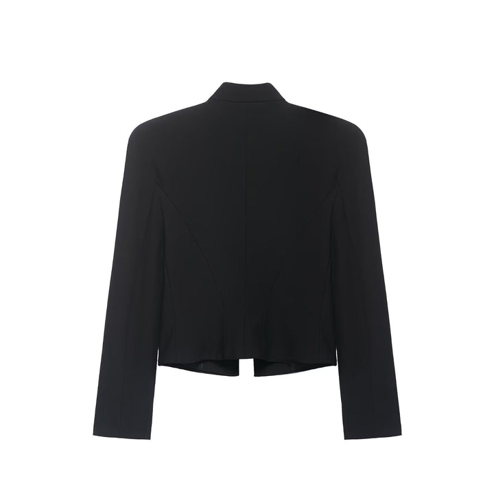 Damen Militärisch inspirierte Kurzjacke mit Stehkragen und Zierkordeln Echo Archiv