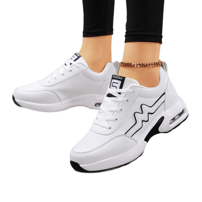 Damen nan modischer Sneaker mit geformter Seitenwelle, gedämpfter Luftkapselferse und ergonomischem Plateau-Fußbett Echo Archiv