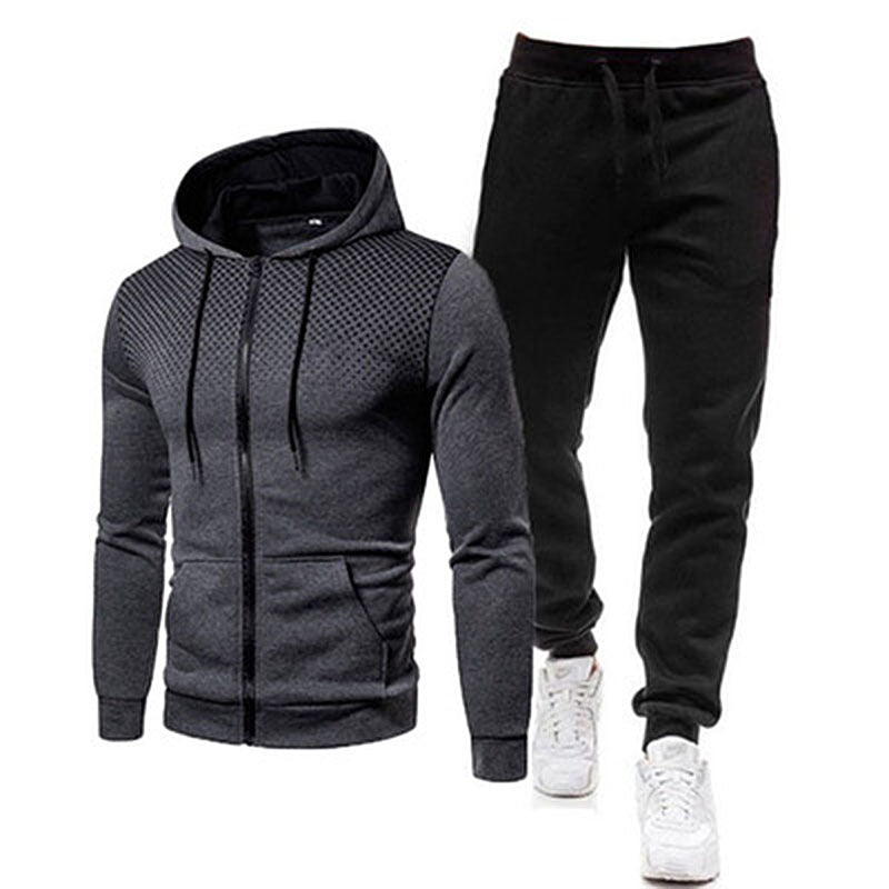Herren sportliches Hoodie- und Jogginghose-Set mit atmungsaktiver Technologie Echoarchiv