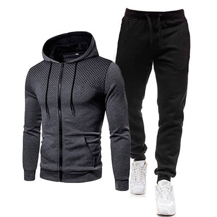 Herren sportliches Hoodie- und Jogginghose-Set mit atmungsaktiver Technologie Echoarchiv
