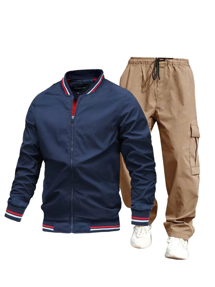 Herren Sportliche Jacke und Cargo-Hose Set Echo Archiv