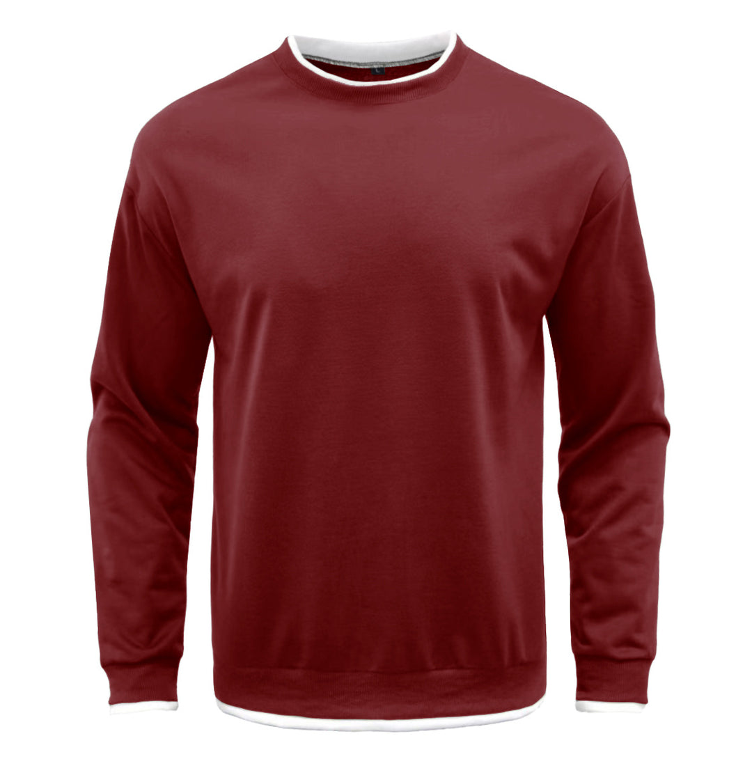Herren Komfortabler Langarm-Sweater Echoarchiv