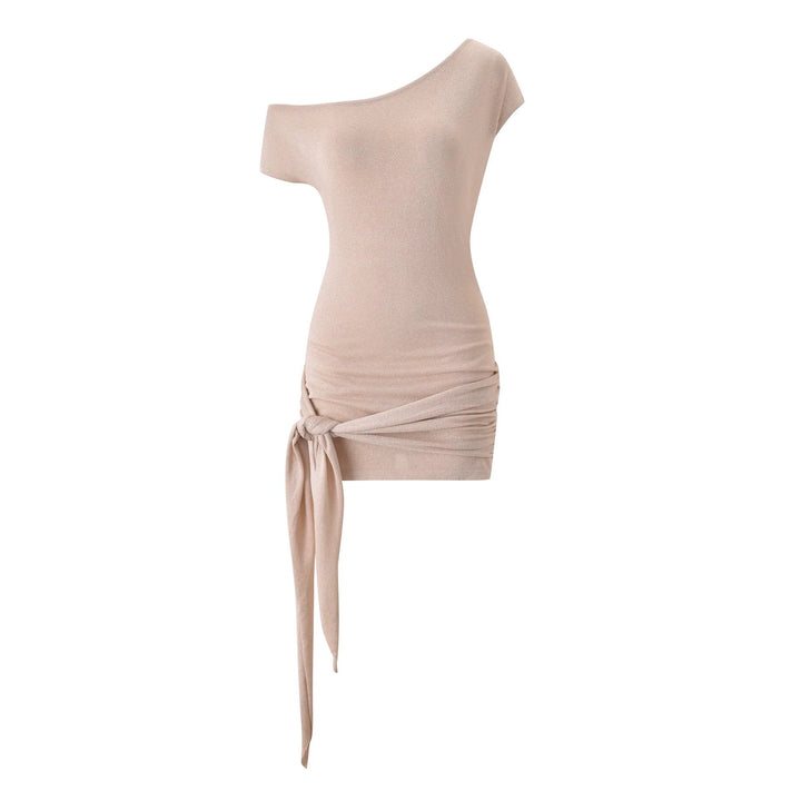 Damen Asymmetrisches Wickeltop mit dekorativen Schlaufen Echo Archiv