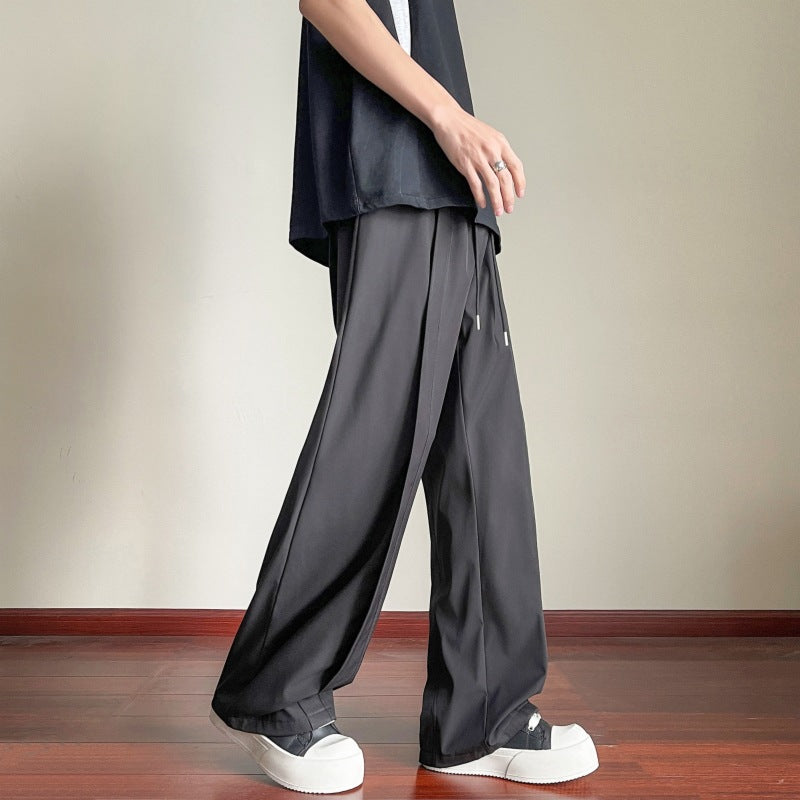 Herren elegante Freizeithose im stilvollem Schnitt mit elastischem Bund Echoarchiv