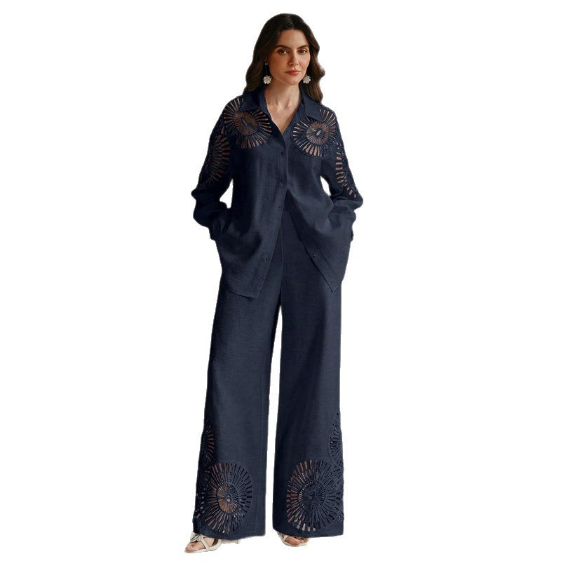 Damen Elegante Blusen und Hosen Kombination Echo Archiv