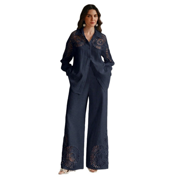 Damen Elegante Blusen und Hosen Kombination Echo Archiv