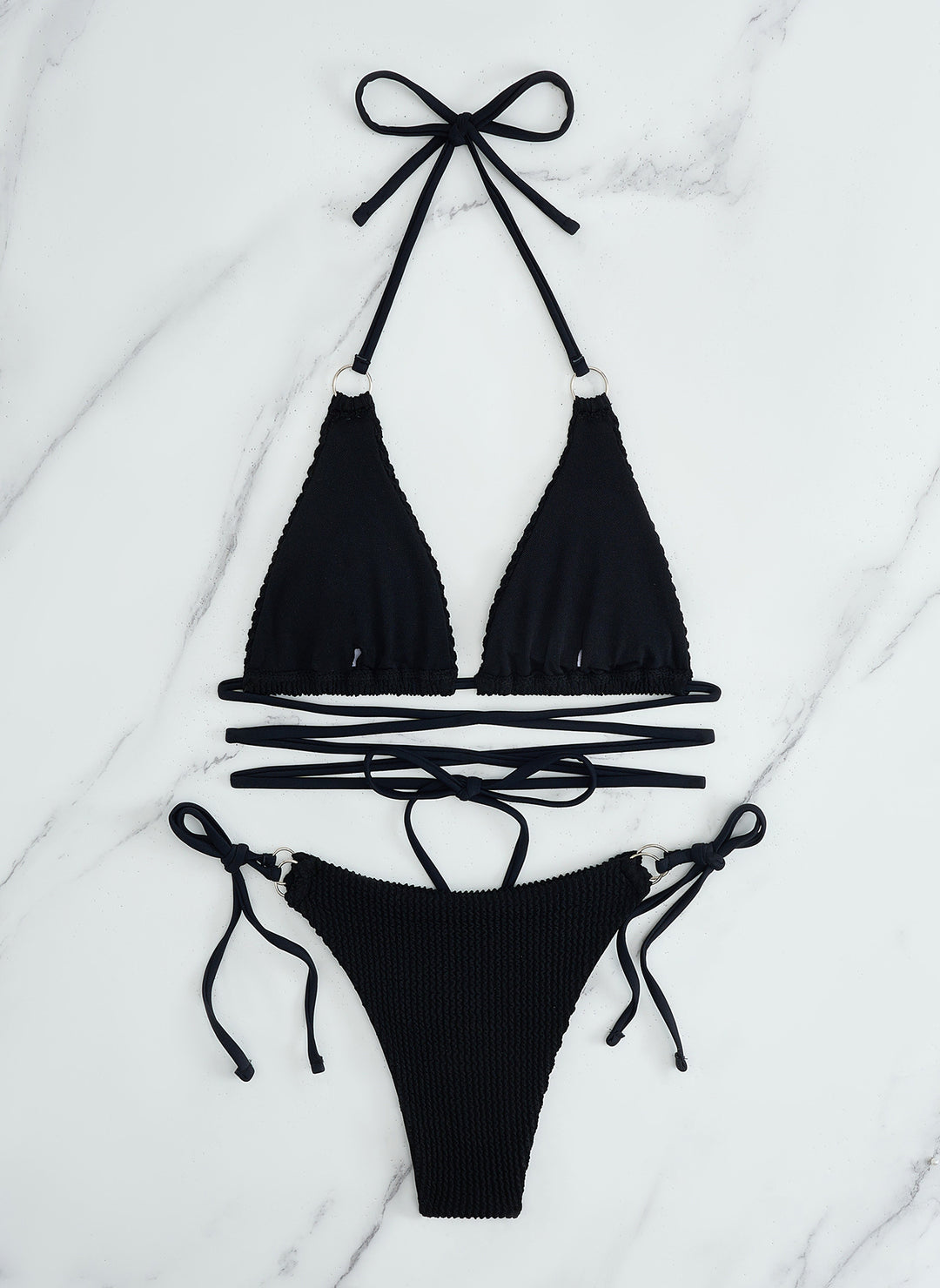 Damen Triangel-Bikini-Set mit verstellbaren Trägern Echo Archiv