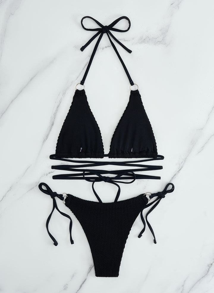 Damen Triangel-Bikini-Set mit verstellbaren Trägern Echo Archiv