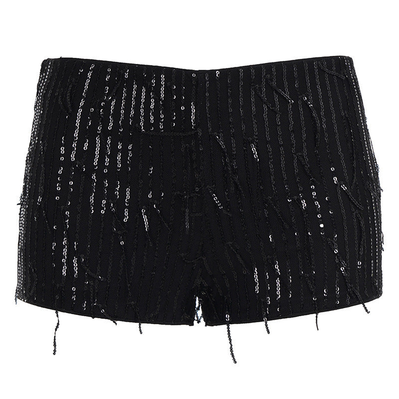 Damen glamouröse Pailletten-Shorts Echo Archiv