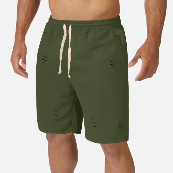 Herren Baumwoll-Shorts mit verstellbarem Bund und modischen Akzenten Echoarchiv