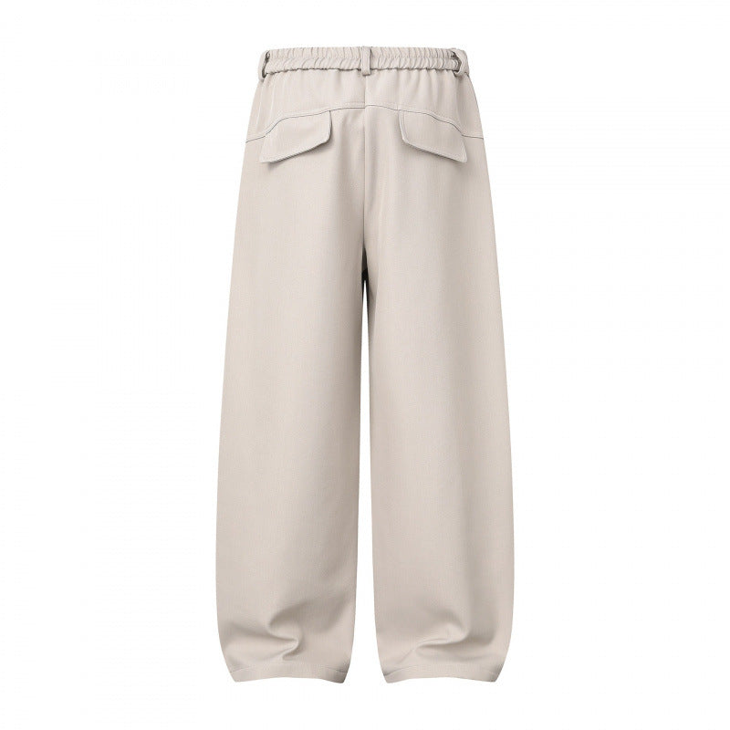 Damen Weite Culotte-Hose mit Kniepatches, elastischem Rückbund und aufgesetzten Taschen Echo Archiv