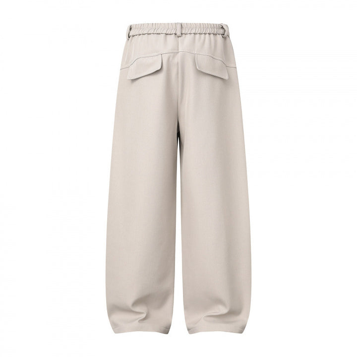 Damen Weite Culotte-Hose mit Kniepatches, elastischem Rückbund und aufgesetzten Taschen Echo Archiv