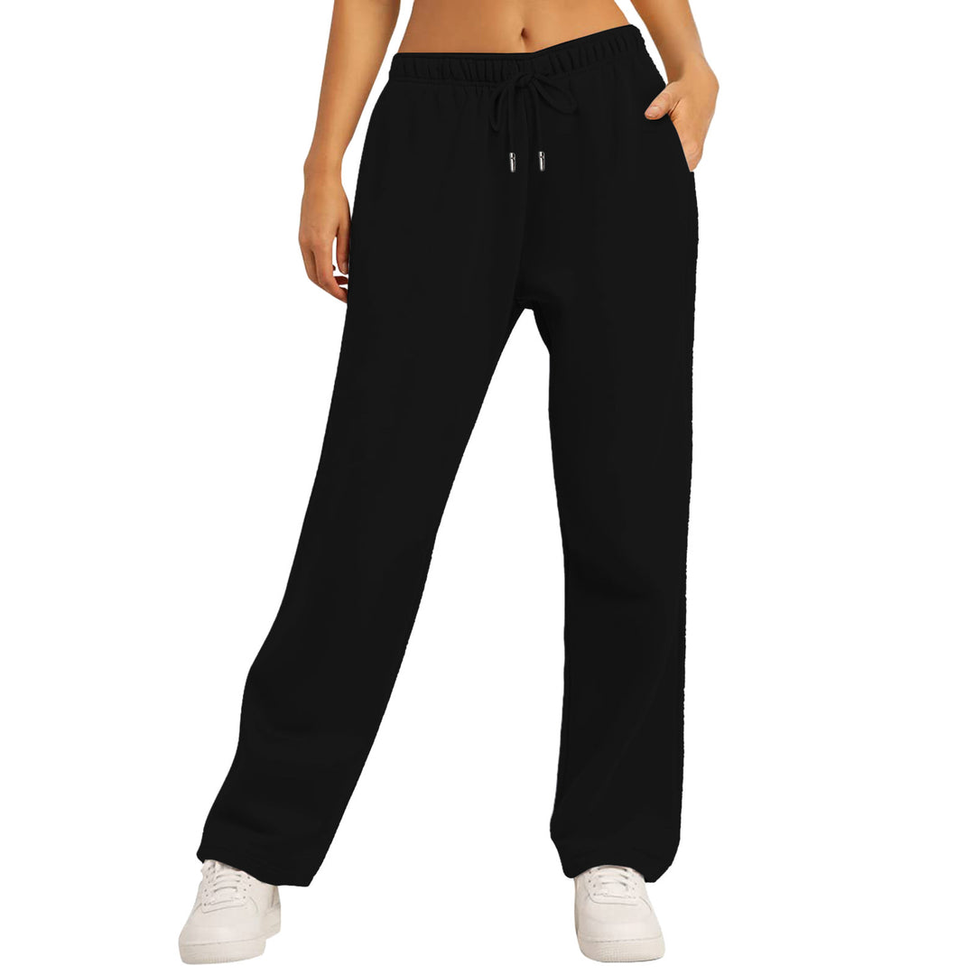Damen nan extraweiche Relax-Hose mit hohem Komfortbund Kordelzug und geradem Bein Echo Archiv