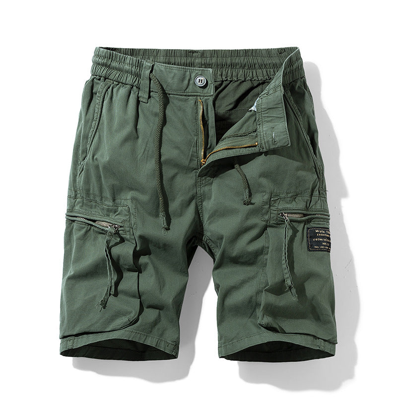 Herren strapazierfähige Cargo-Shorts mit elastischem Bund und multifunktionalen Taschen Echoarchiv