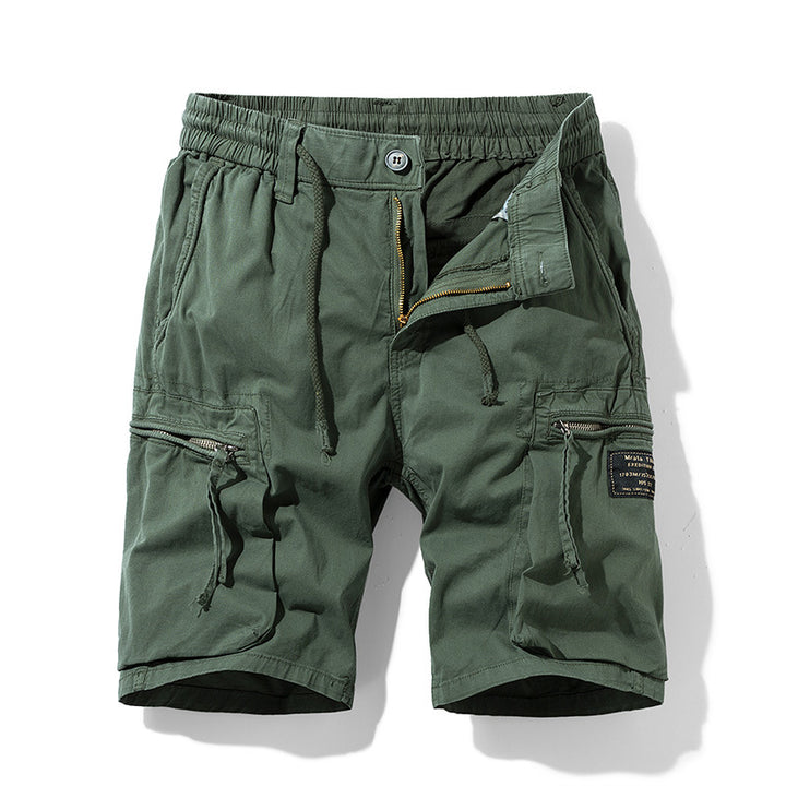 Herren strapazierfähige Cargo-Shorts mit elastischem Bund und multifunktionalen Taschen Echoarchiv