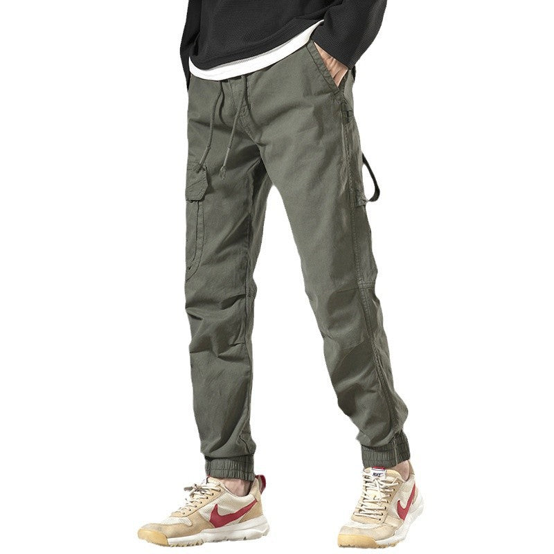 Herren Cargo-Hose mit funktionalen Taschen und elastischem Bund Echoarchiv