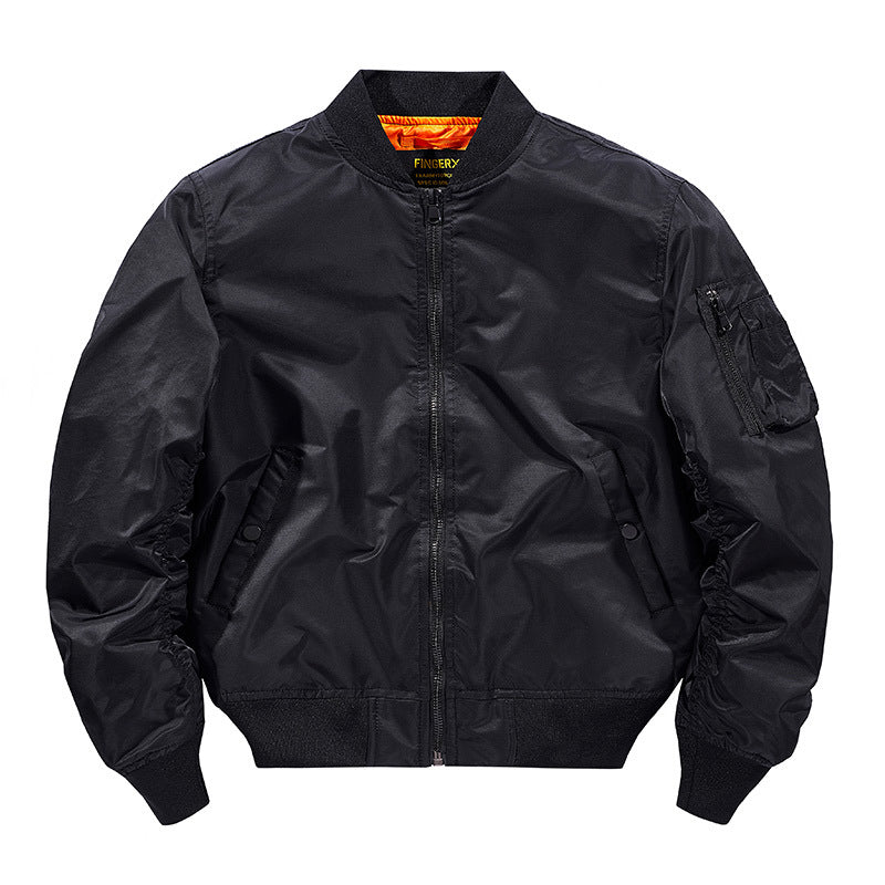 Herren  leichte MA-1 Flugbomberjacke im Stil mit Taschenutilityfach und gerippten Abschlüssen Echo Archiv