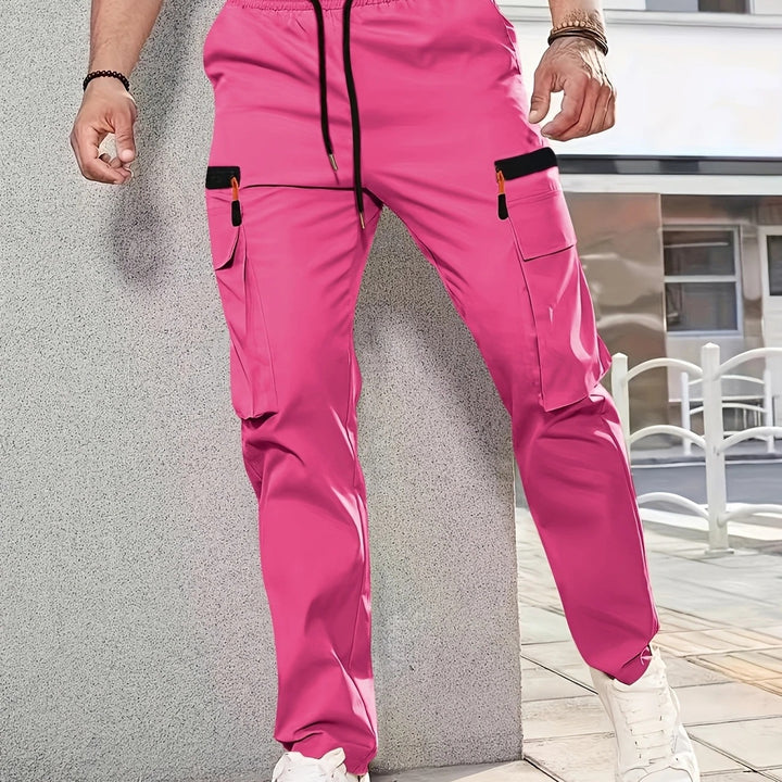 Herren funktionale Cargo-Hose mit verstellbaren Taschen und elastischem Bund Echoarchiv