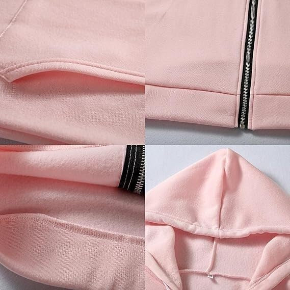 Damen Lässige Langarm Hoodie-Jacke – Auréline