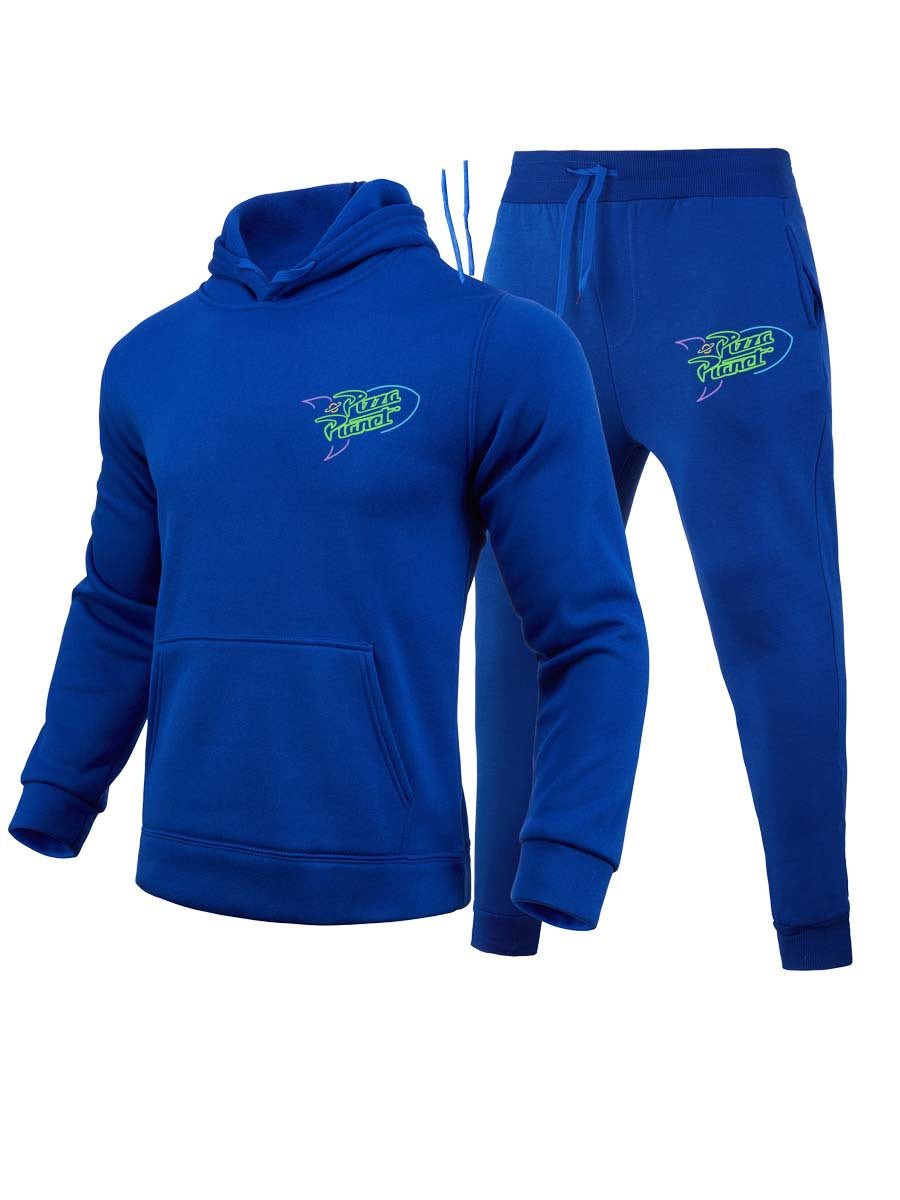 Herren Hoodie und Jogginghose Set mit modernem, stilvollem Grafikdesign Echoarchiv
