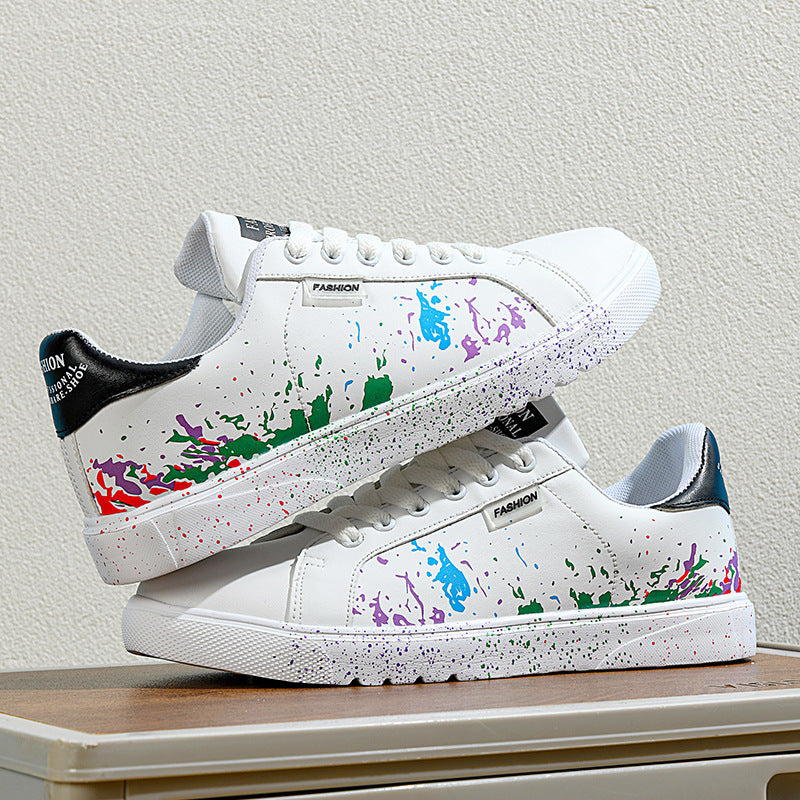 Unisex Freizeit-Sneaker mit Farbspritz-Design und gepolstertem Komfortfußbett – Norré