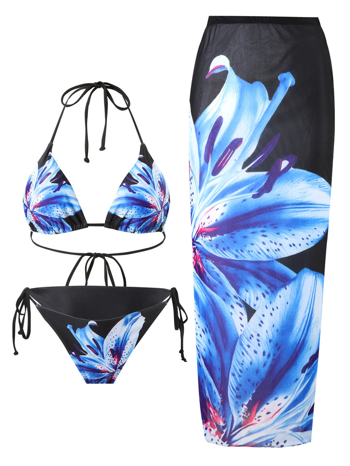 Damen Bikiniset mit elegantem Strandrock Echo Archiv