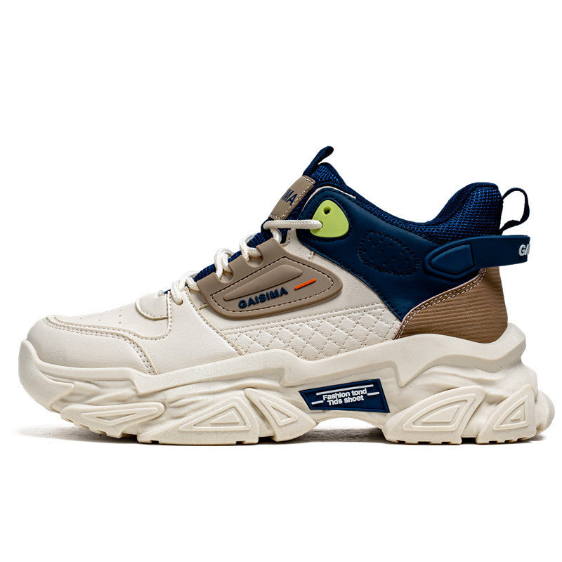 Unisex markante Chunky-Sneaker mit gesteppter Seitenpartie, Kunstleder-Overlays und profiliertem Offroad-Sohlenprofil – Norré