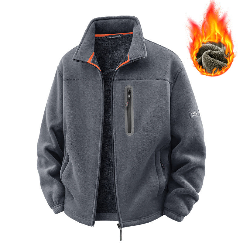 Herren Fleecejacke mit hohem Kragen Echo Archive
