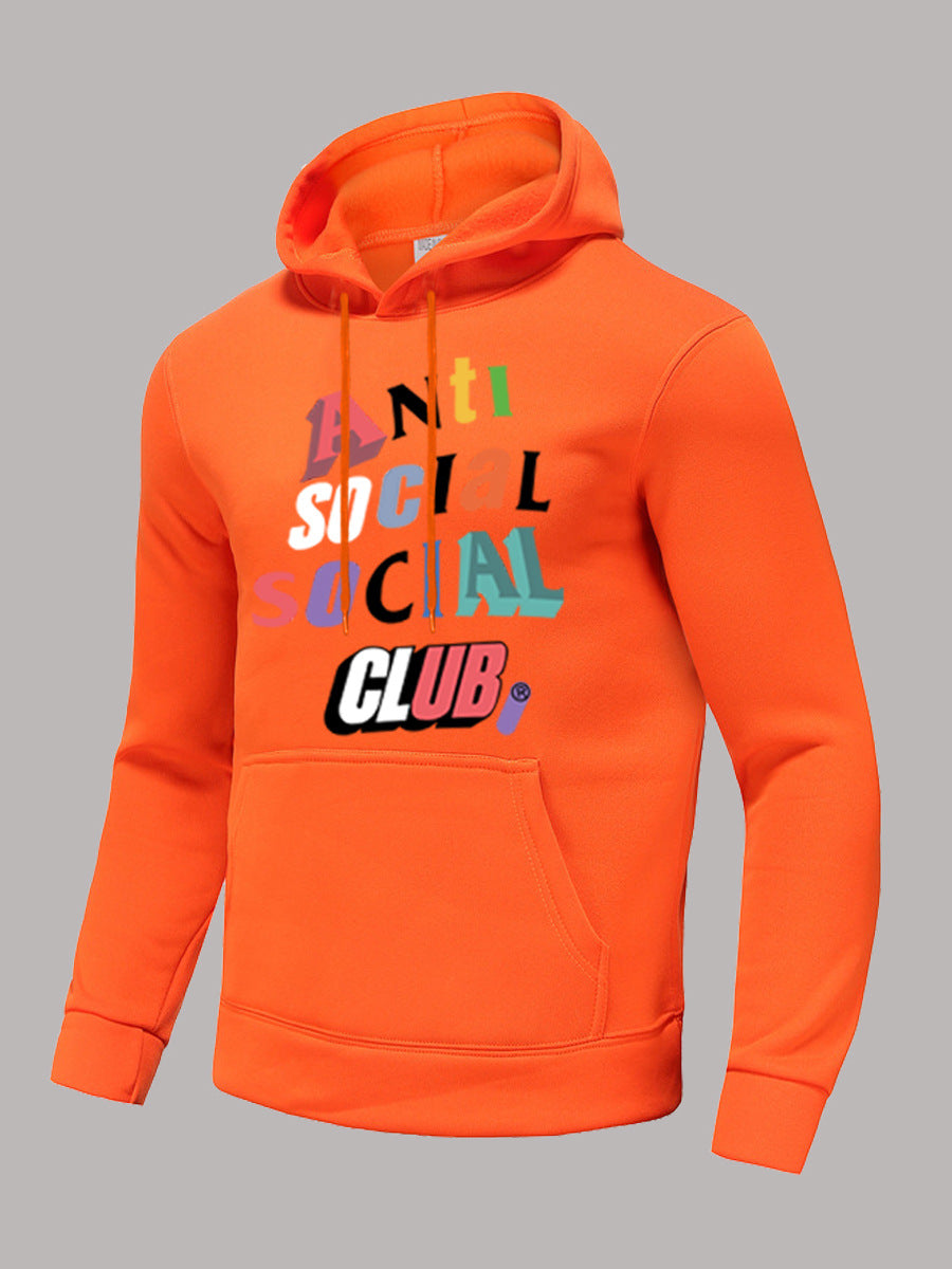 Herren Kapuzenpullover mit modernem Aufdruck und bequemer Passform Echoarchiv