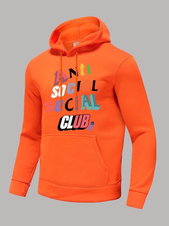 Herren Kapuzenpullover mit modernem Aufdruck und bequemer Passform Echoarchiv