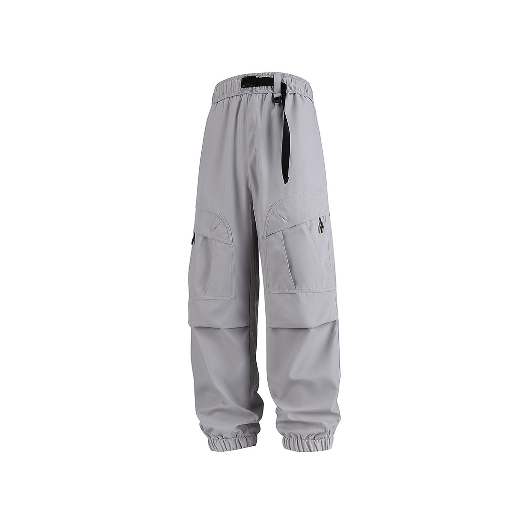 Herren Weite technische Cargo-Joggerhose mit elastischem Tunnelzugbund und Mehrfachtaschen Echo Archiv