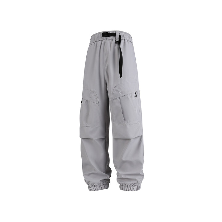 Herren Weite technische Cargo-Joggerhose mit elastischem Tunnelzugbund und Mehrfachtaschen Echo Archiv