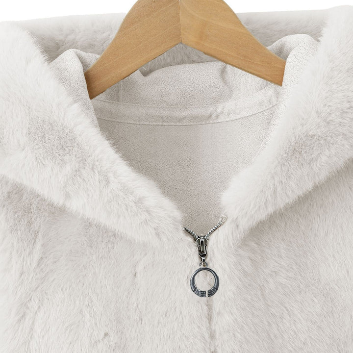 Damen Fleece-Weste mit Kapuze Echo Archiv