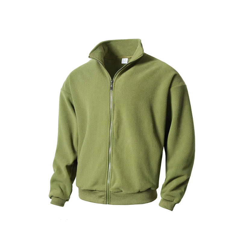Herren Fleecejacke mit hohem Kragen und praktischem Reißverschluss Echoarchiv