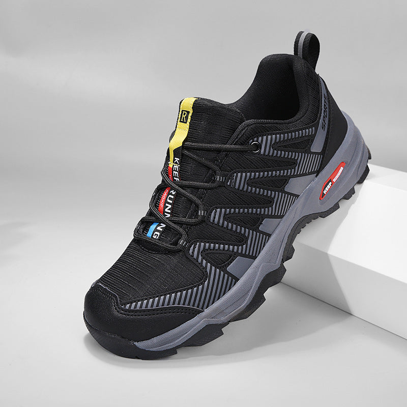 Herren sportlicher Outdoor-Adventure Sneaker mit verstärkter Zehenkappe und stoßdämpfender Wabensohle – Tavélo