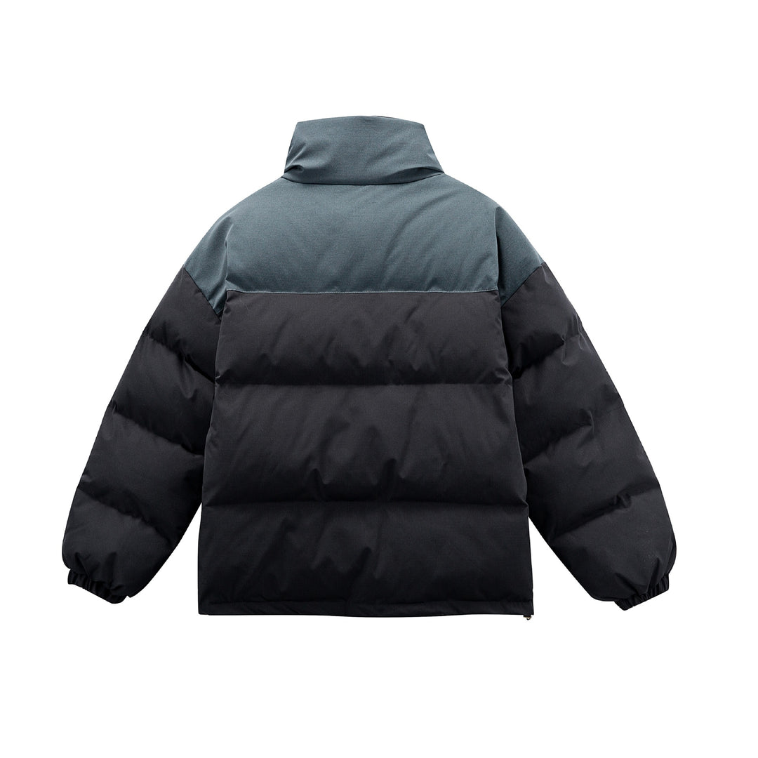 Unisex Wattierte Pufferjacke mit gestickten Patch‑Applikationen Echoarchiv