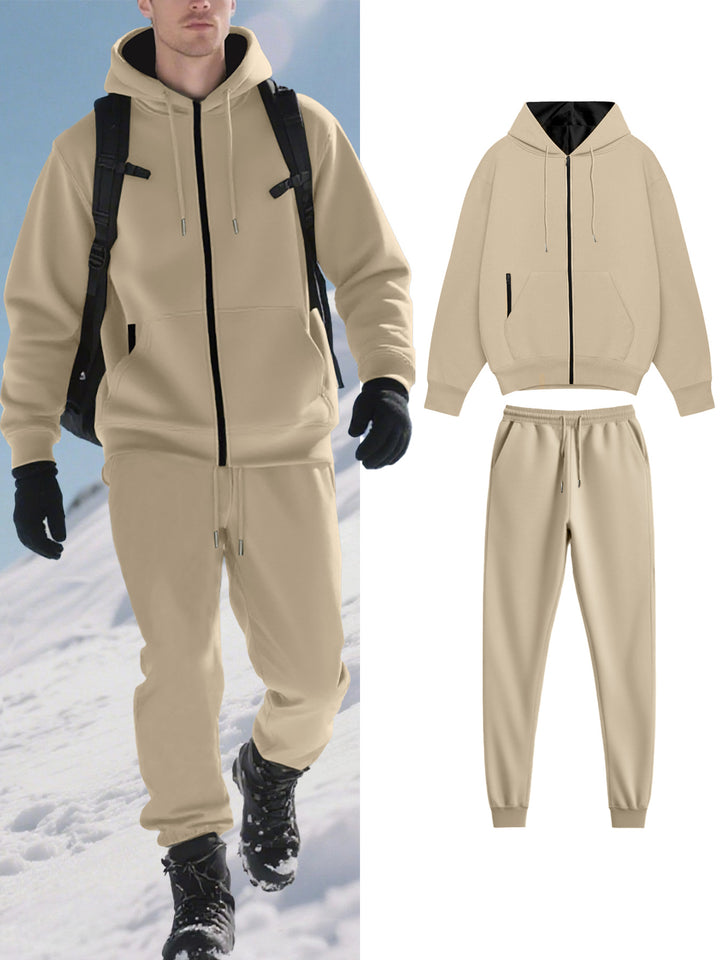 Herren Funktions-Jogginganzug mit warmem Futter und praktischen Taschen Echoarchiv