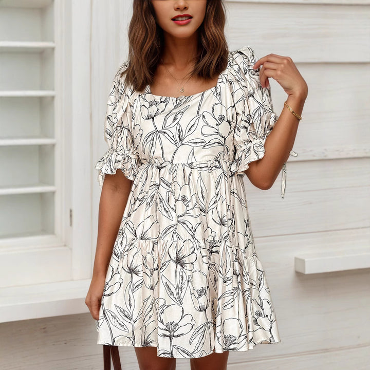 Damen verspieltes Sommerkleid mit Blumenmuster Echo Archiv