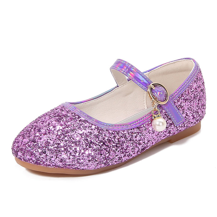 Mädchen Glitzernde Mary Jane Ballerinas mit Perlenapplikation Echo Archiv