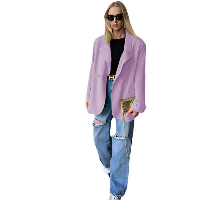 [Damen] Leichter Oversize-Strandblazer als lässiges Cover-Up mit fallendem Revers Echoarchiv