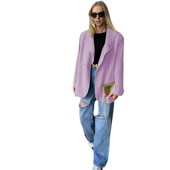 [Damen] Leichter Oversize-Strandblazer als lässiges Cover-Up mit fallendem Revers Echoarchiv