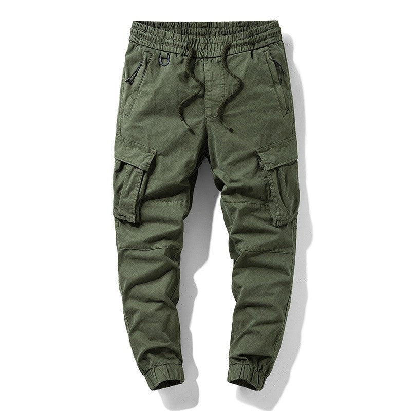 Herren Taktische Cargo‑Joggerhose mit elastischem Tunnelzugbund, Knieabnähern und Mehrfachtaschen Echo Archiv