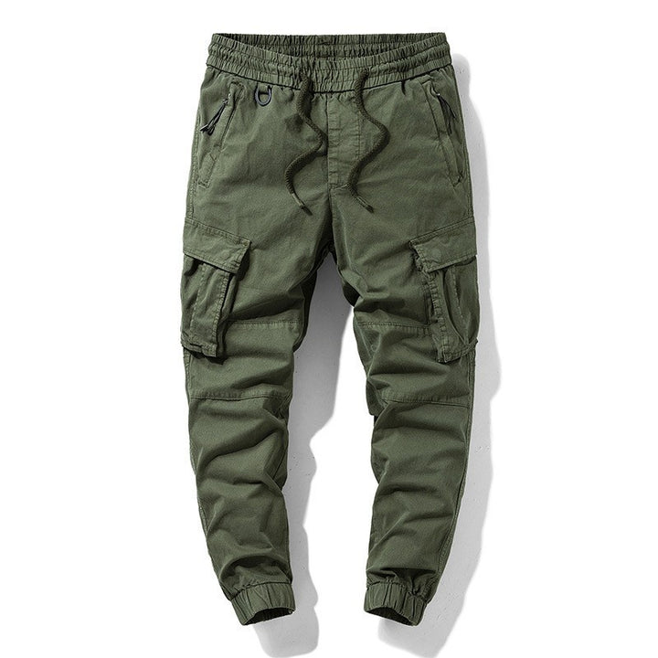 Herren Taktische Cargo‑Joggerhose mit elastischem Tunnelzugbund, Knieabnähern und Mehrfachtaschen Echo Archiv