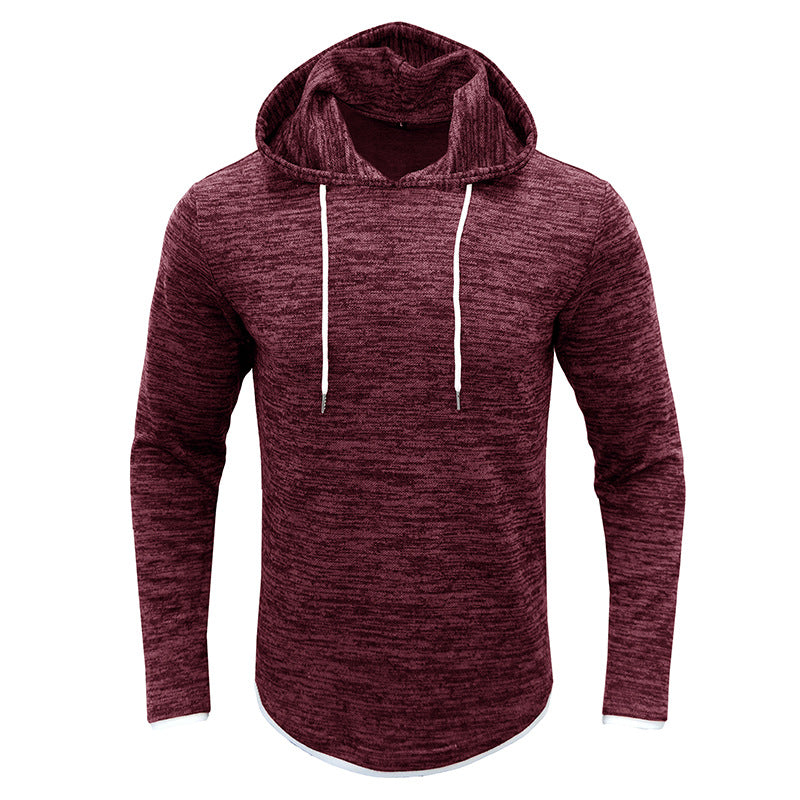 Herren sportliches Kapuzenshirt mit modischem Strukturdesign Echoarchiv