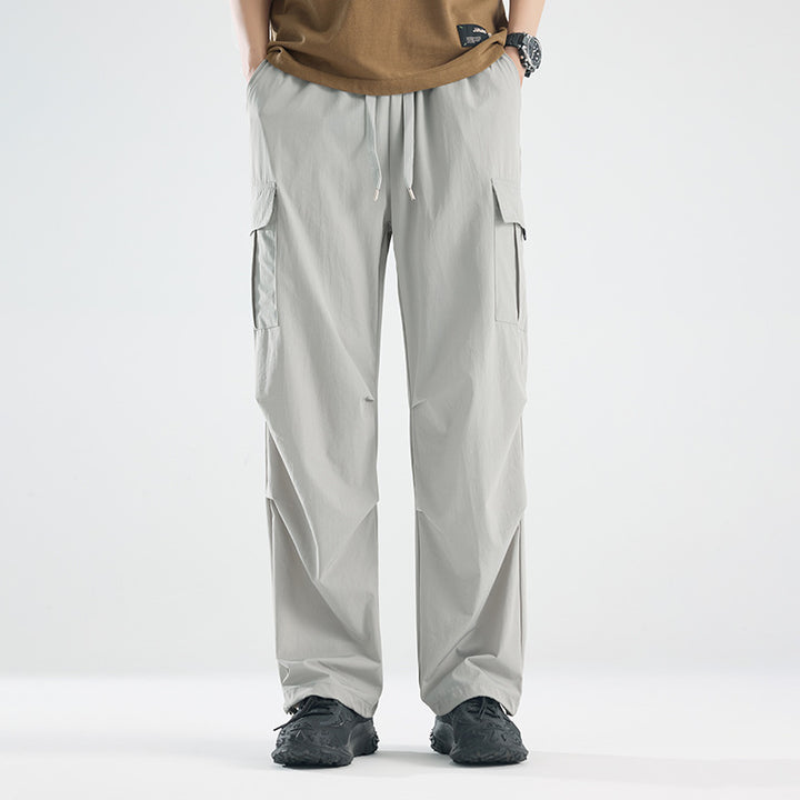 Herren Breite Tech‑Cargo‑Hose mit Utility‑Taschen und verstellbarem Bund Echoarchiv