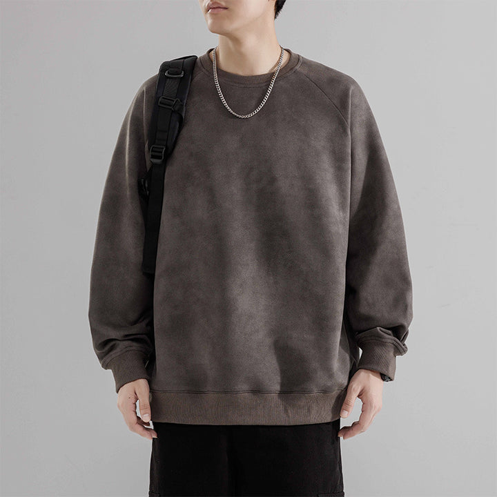 Herren lässiger Sweatshirt mit Raglanärmeln Echoarchiv