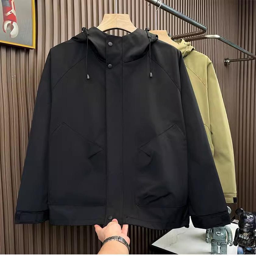 Herren Modische Kapuzenjacke mit vielseitigen Taschen Echoarchiv