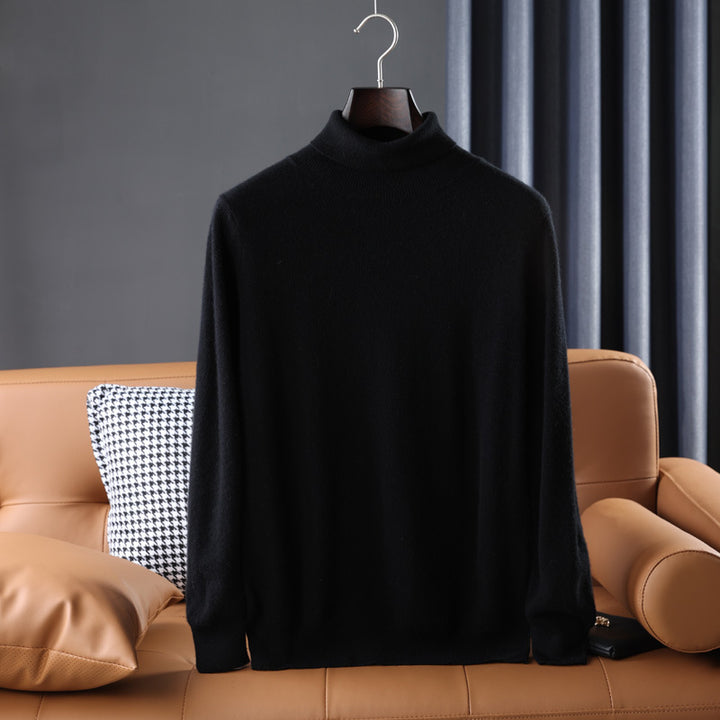 Herren Feiner Rollkragenpullover in schlanker Minimal‑Silhouette aus Woll‑Kaschmir‑Mix Echoarchiv